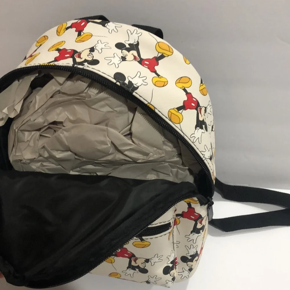 Disney Mickey Mouse off white Mickey Mouse printed backpack new‎